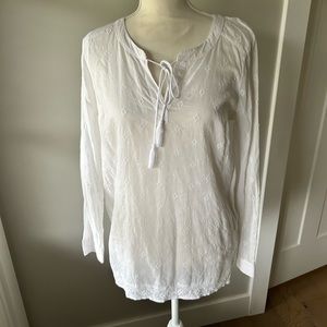 White embroidered Old Navy tunic-Size S
